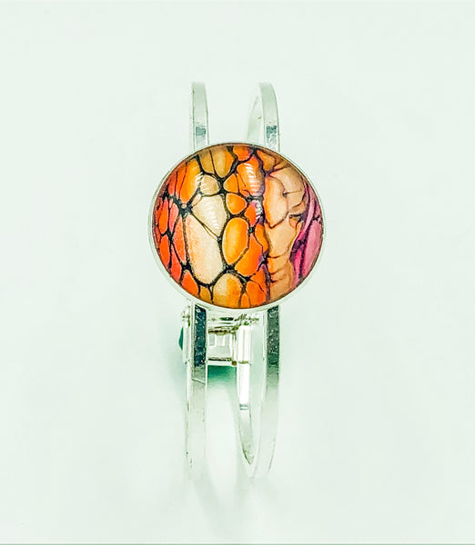 Wearable Art Bracelet - ORANGE 06