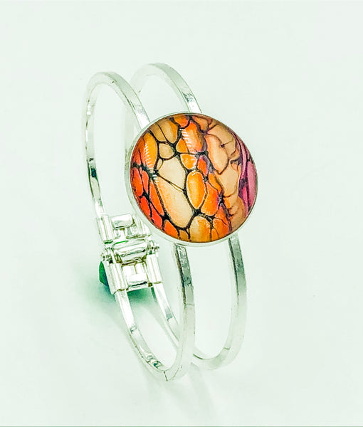 Wearable Art Bracelet - ORANGE 06