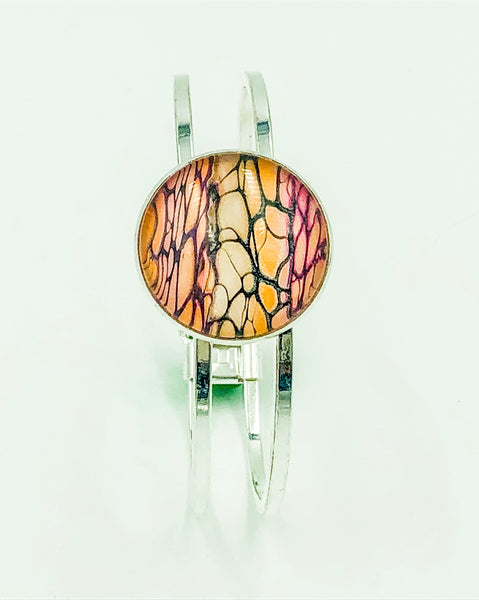 Wearable Art Bracelet - ORANGE 07