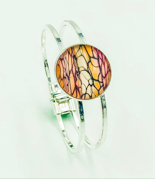 Wearable Art Bracelet - ORANGE 07