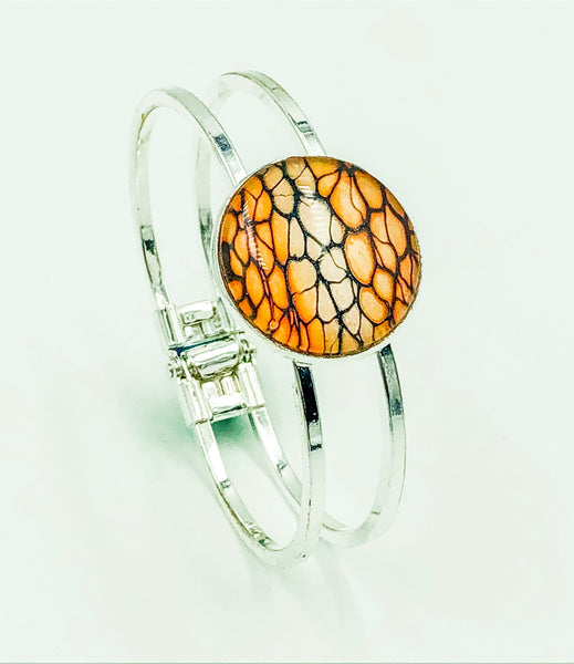 Wearable Art Bracelet - ORANGE 08