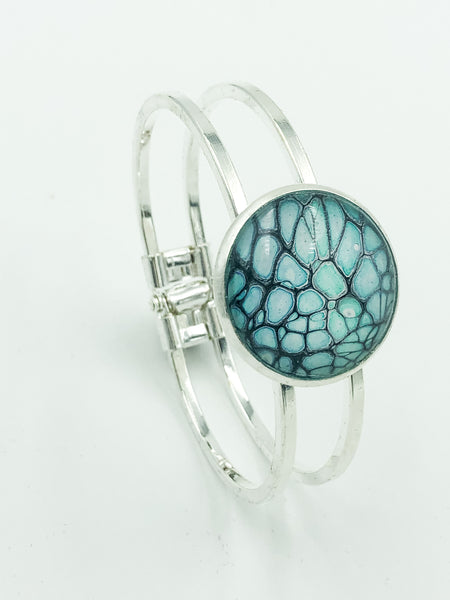 Wearable Art Bracelet - TEAL 01
