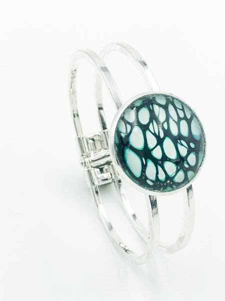Wearable Art Bracelet - TEAL 04