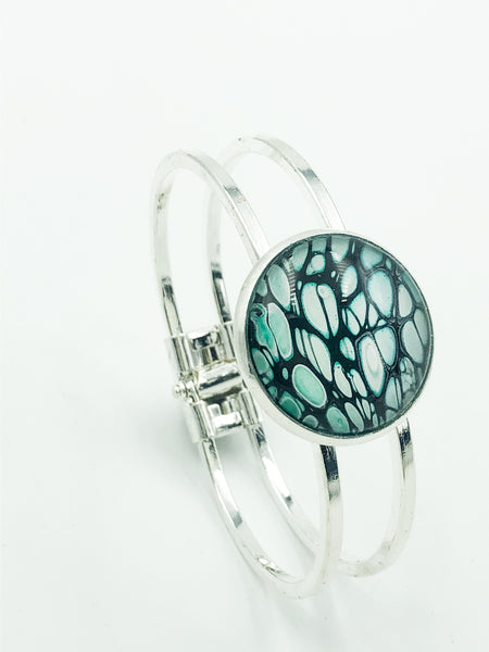Wearable Art Bracelet - TEAL 05