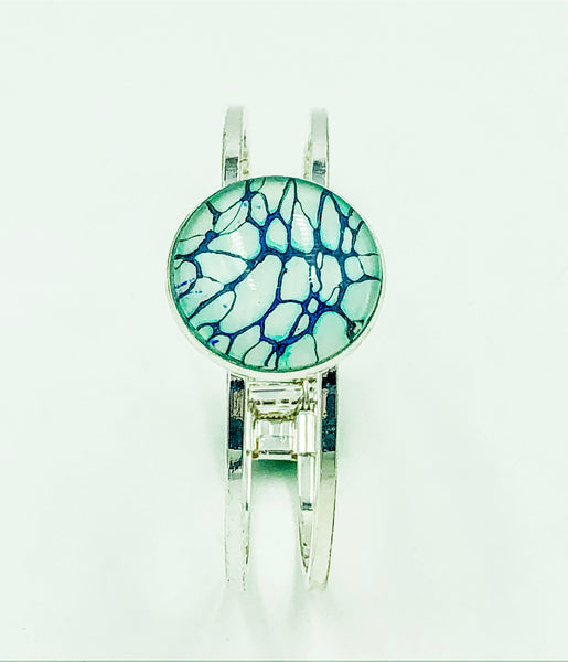 Wearable Art Bracelet - TEAL 06