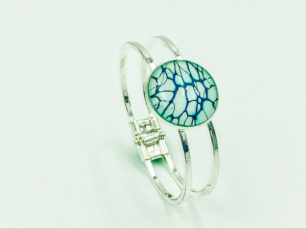 Wearable Art Bracelet - TEAL 06