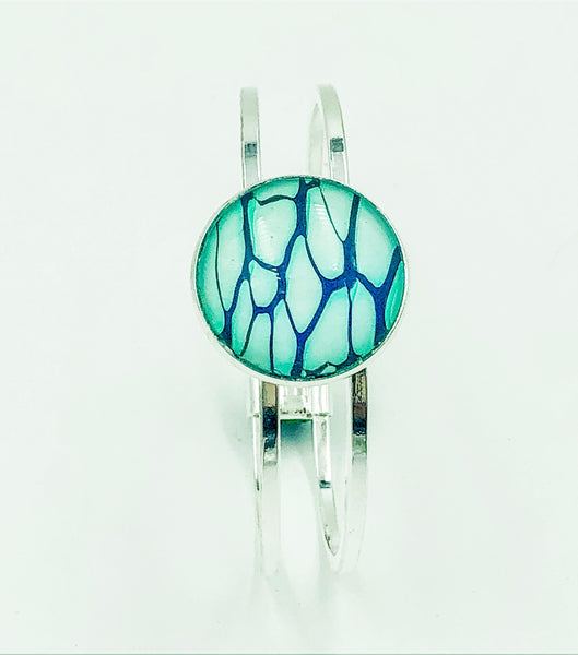 Wearable Art Bracelet - TEAL 07