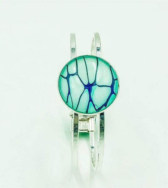 Wearable Art Bracelet - TEAL 09