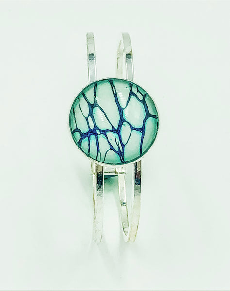 Wearable Art Bracelet - TEAL 10