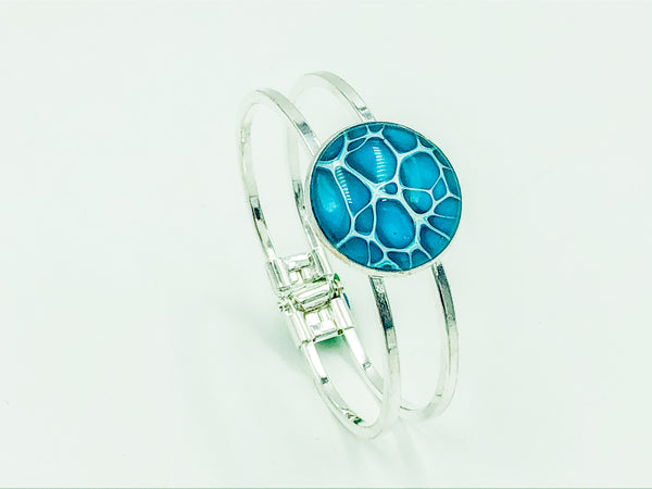 Wearable Art Bracelet - TEAL 11