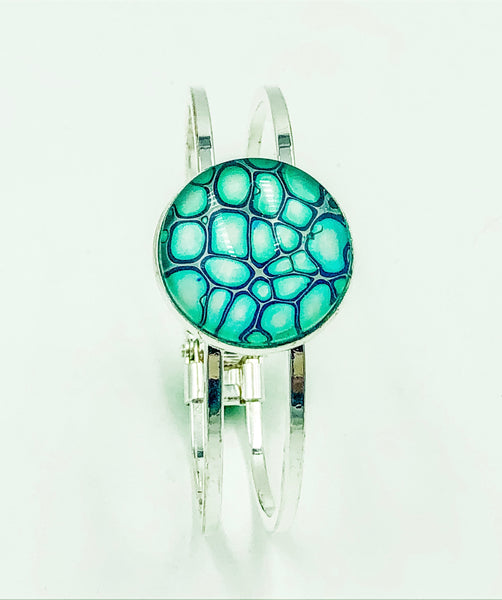 Wearable Art Bracelet - TEAL 12