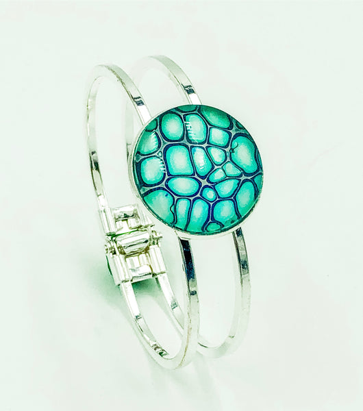 Wearable Art Bracelet - TEAL 12